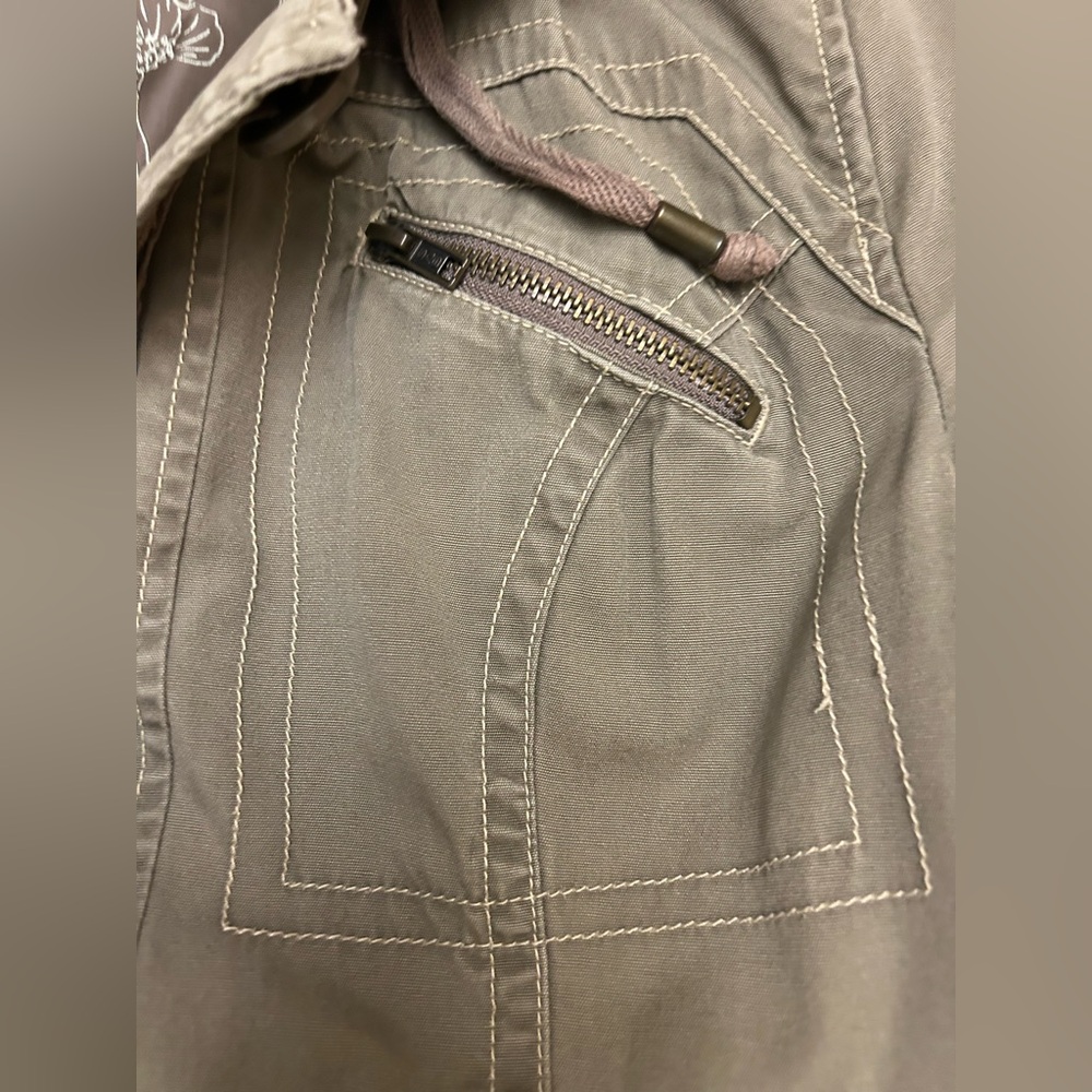 ANTHROPOLOGIE TULLE Olive Green Utility Hooded Jacket - Picture 6 of 14